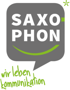 Logo SAXO-PHON – wir leben kommunikation